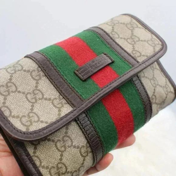 🎁Gucci Sherryline Supreme Plus Leather  Waist Pouch - Picture 14 of 16